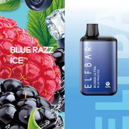 Elf Bar Bc5000 Ultra Blue Razz Ice 5000 Zuege 5% Nicotine-Wiederaufladbar